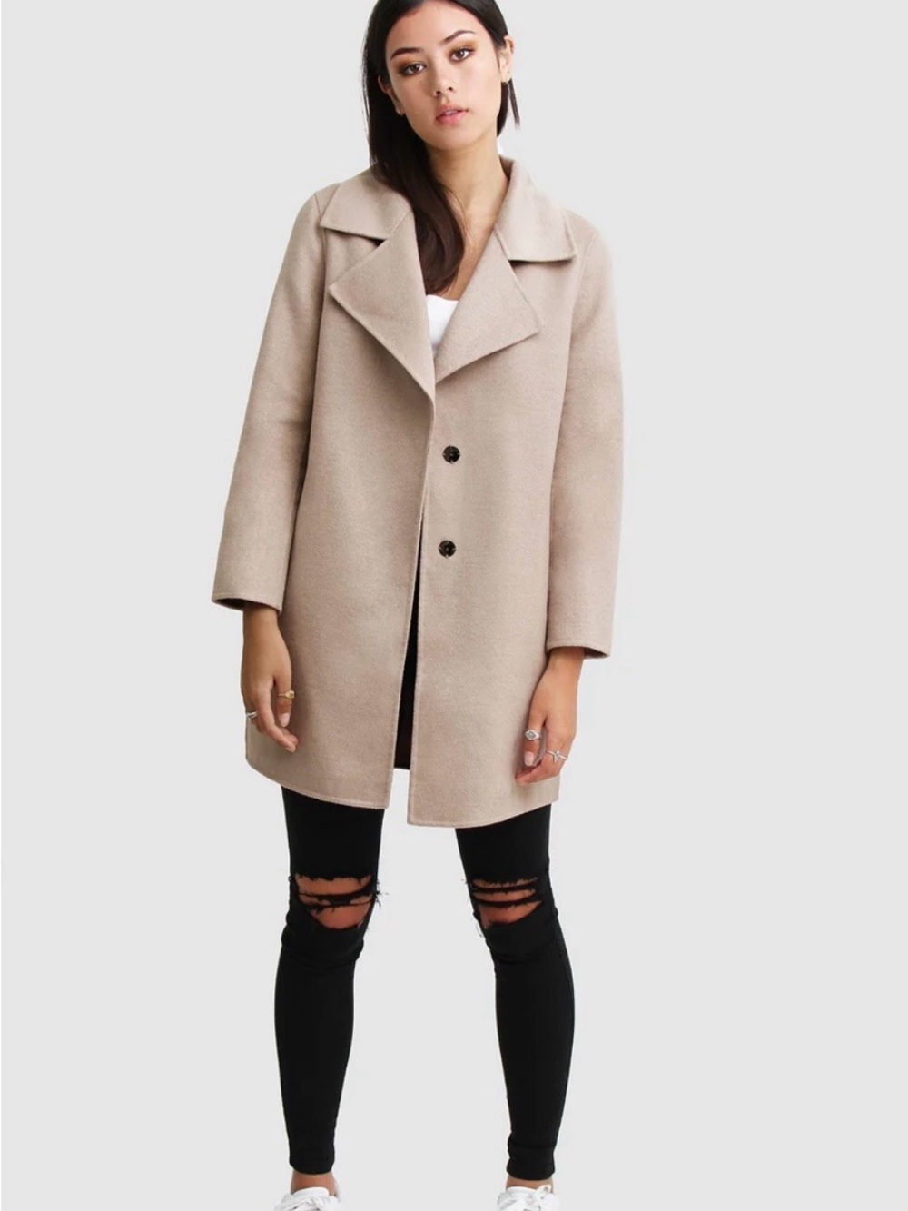 Belle & Bloom Ex-Boyfriend Wool Blend Jacket - Sand